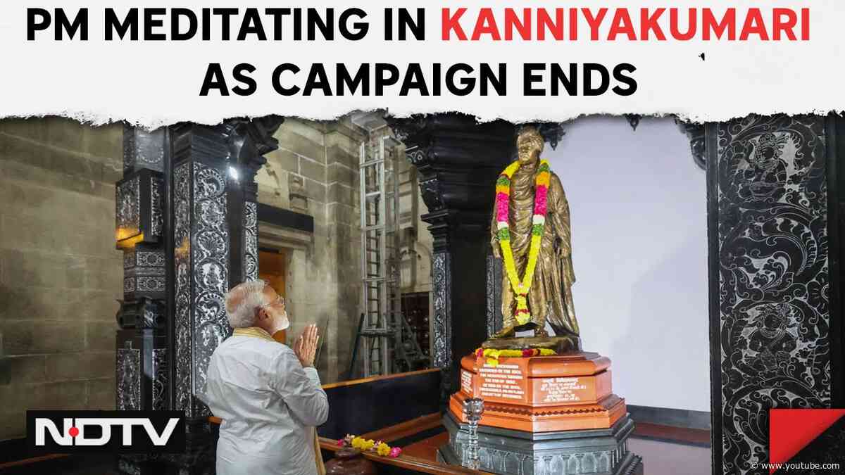 PM In Kanniyakumari | Campaigning Ends, PM Meditates At Vivekananda Rock Memorial In Kanniyakumari