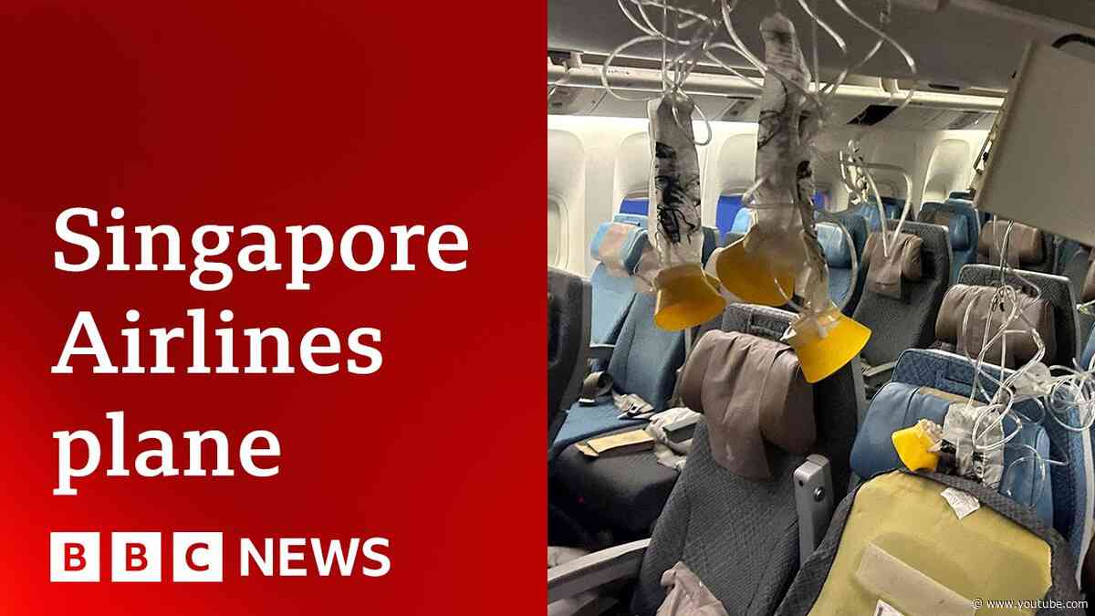 Singapore Airlines plane dropped 178ft in five seconds, report shows | BBC News