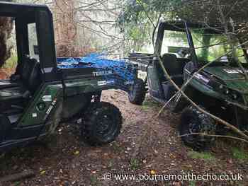 Two stolen ATVs found abandoned in nearby woodland