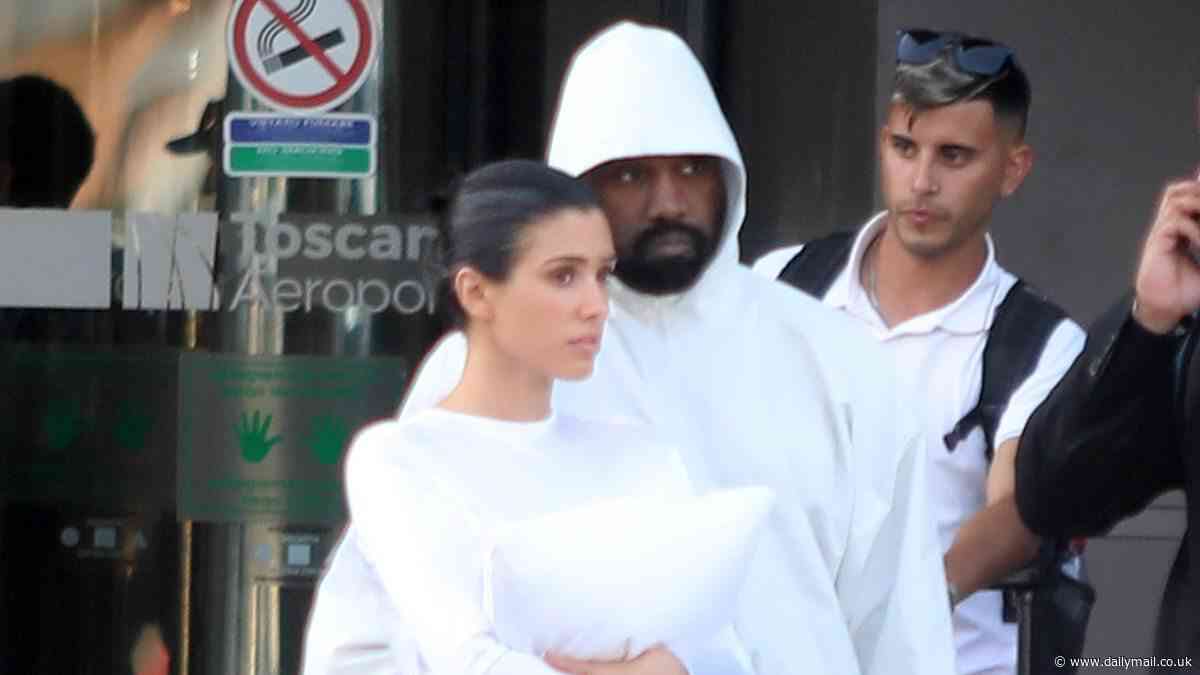 Kanye West and wife Bianca Censori raise eyebrows as they return to Italy after THAT boat incident last year... 10 years after Florence nuptials to ex Kim Kardashian