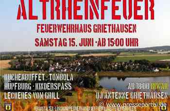 FW-KLE: Zweites "Altrheinfeuer" in Griethausen
