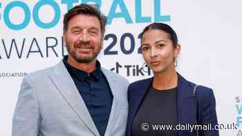 Nick Knowles, 61, and his fiancée Katie Dadzie, 34, suit up for The 2024 Women's Football Awards appearance