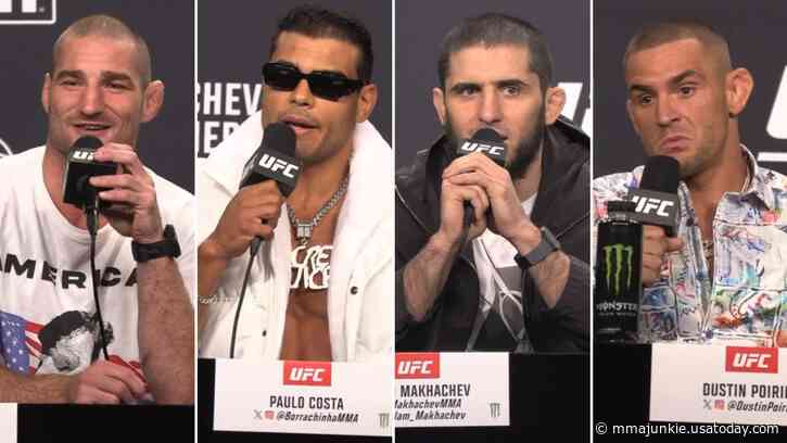 UFC 302 press conference: Best quotes from Islam Makhachev, Dustin Poirier, Sean Strickland, Paulo Costa