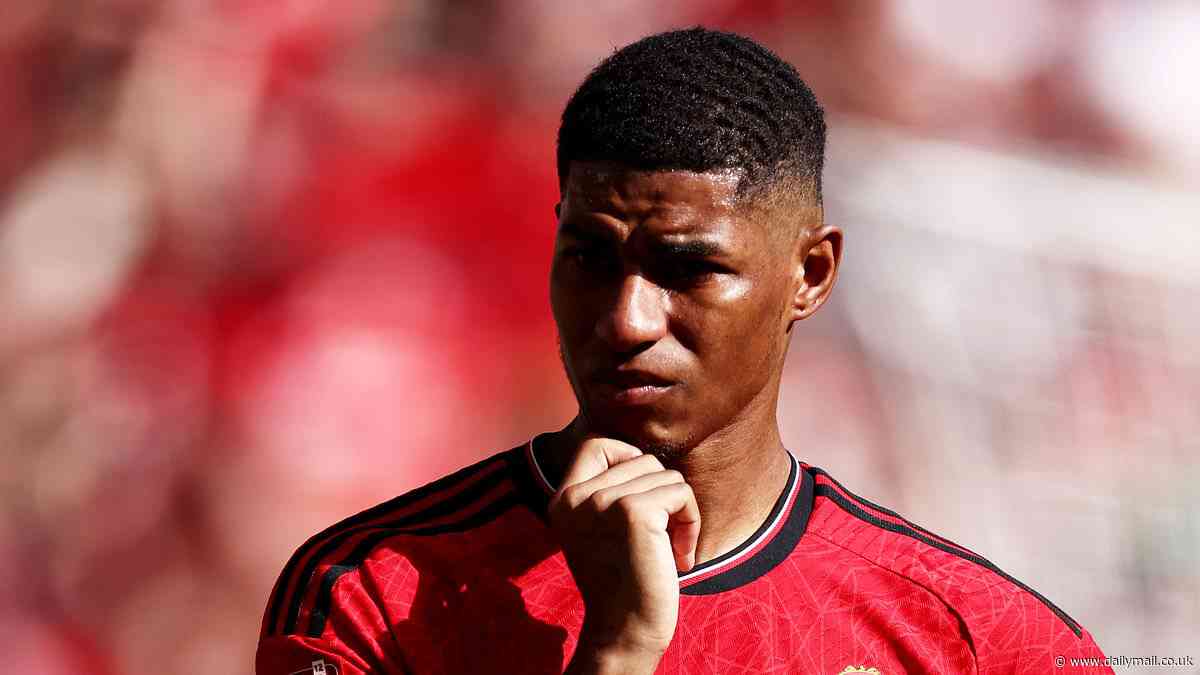 On his mural in Manchester Marcus Rashford looks ready to take on the world. Now he just seems lost and sad, writes IAN LADYMAN