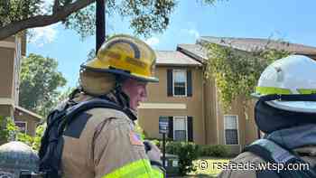 Tampa fire crews battle 2-alarm fire at apartment complex