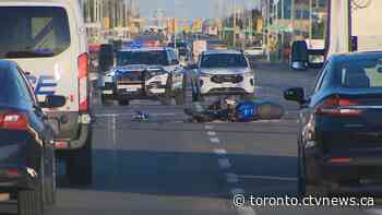 Man dead following collision between motorcycle and transit bus in Brampton