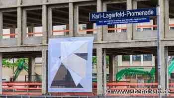 Karl-Lagerfeld-Promenade: Künstlerin „kapert“ Baustelle nebenan