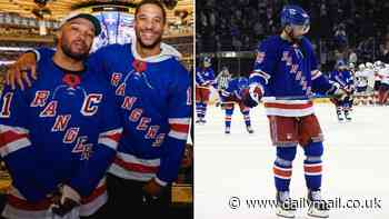 Knicks stars including Jalen Brunson and Josh Hart descend on MSG to see Rangers lose to Panthers... as New York faces more playoff heartbreak