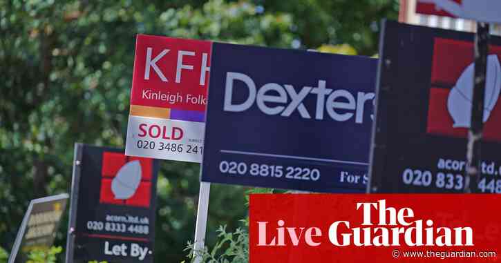 UK house prices rebound modestly in May; investigation launched into Nationwide’s takeover of Virgin Money – business live