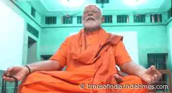 First pictures of PM Modi meditating at Vivekananda memorial in Kanniyakumari