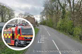 Finnington Lane in Feniscowles fully closed due to fire