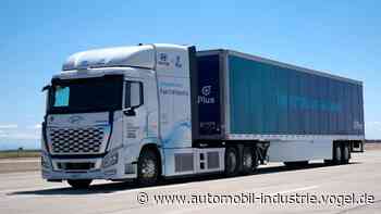 Autonomer Brennstoffzellen-Truck von Hyundai und Plus