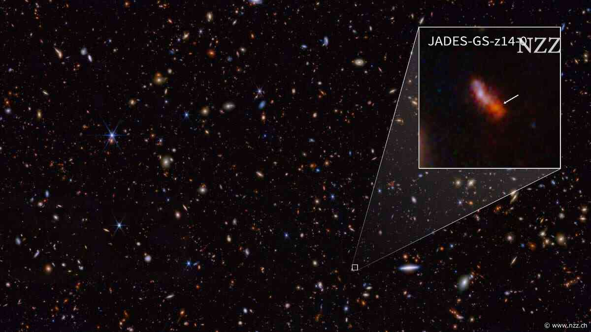 Das James-Webb-Teleskop findet eine Galaxie, die noch weiter entfernt ist als die bisherige Rekordhalterin