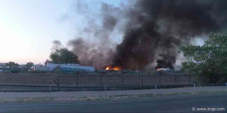 Fire crews on scene of large fire in southwest Albuquerque