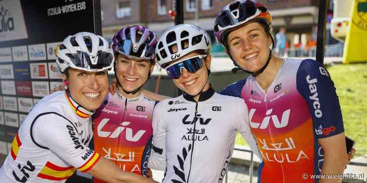 Liv AlUla Jayco met drie op het podium in derde rit Vuelta a Andalucia, plaats drie voor Silke Smulders
