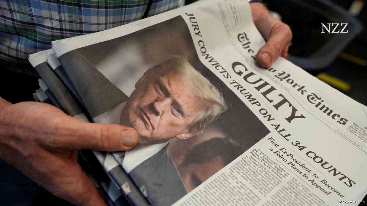 BILDSTRECKE - Erstmals wird ein Ex-Präsident verurteilt – der Prozess gegen Trump in Bildern