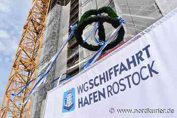 WG Schiffahrt-Hafen feiert Richtfest für neues Hochhaus in Rostock-Evershagen