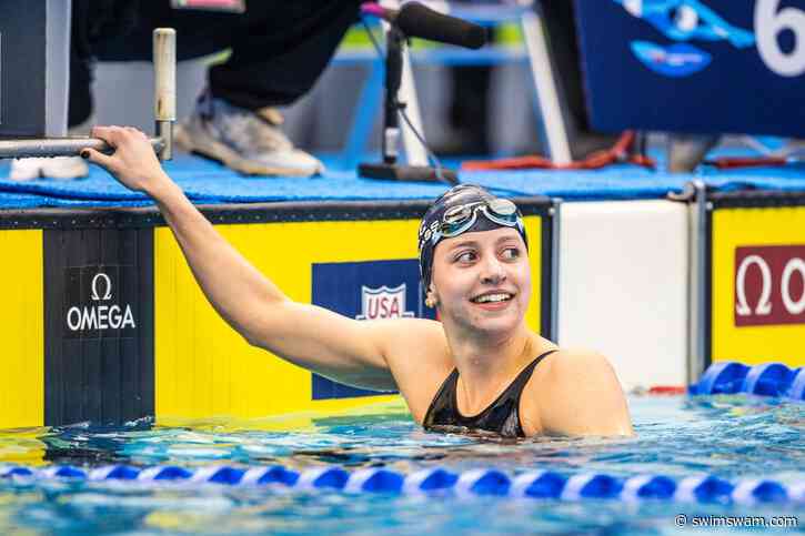 Kate Douglass Posts Best Time In Prelims With 1:06.36 100 Breast, #3 American This Season