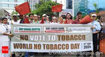Anti tobacco messages by hospitals and organisations in Kolkata