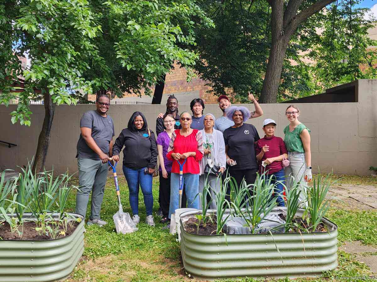 Volunteers plant community garden in Twin Parks