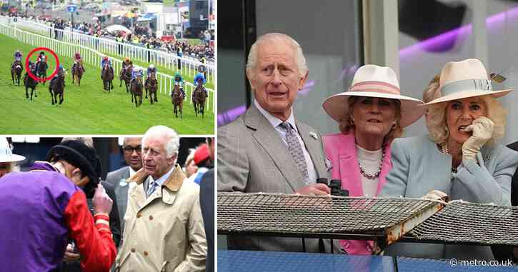 King and Queen make surprise visit to Epsom – but their horse is well beaten