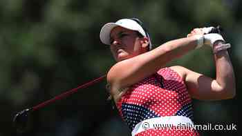 US Women's Open golfer changes a DIAPER while waiting in huge queue to tee off at notoriously difficult hole