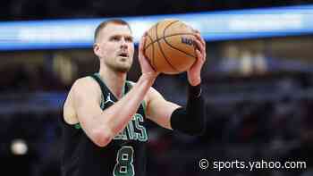 Watch Porzingis shoot 3-pointers at Celtics practice ahead of NBA Finals