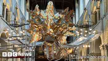 Giant dragon artwork marks 900 years of book