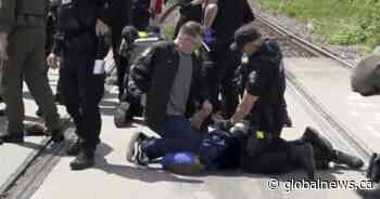Police arrest 14 at Gaza solidarity rail blockade in Vancouver