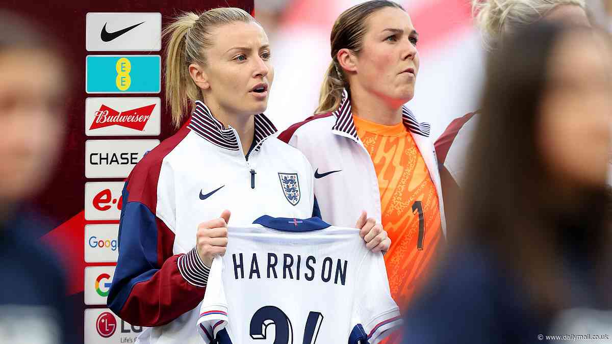 England Lionesses pay touching Wembley tribute to 'happy-go-lucky' girl, 10, who was killed in a mudslide on a school trip