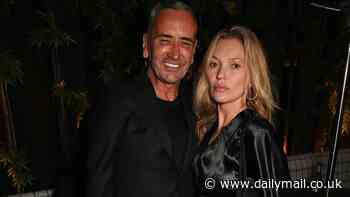 DJ Fat Tony parties with Kate Moss as he celebrates his engagement to partner Stavros Agapiou at star-studded bash alongside Alison Hammond and son Aidan