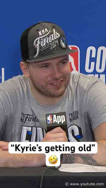 Luka Doncic jokingly talks about the Mavericks youth…Besides Kyrie Irving 👀😂| #Shorts