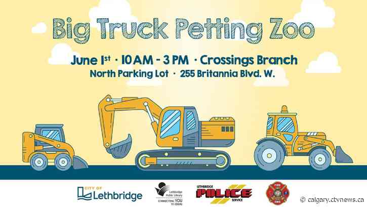 Kids get a chance to get up close with heavy equipment at Big Truck Petting Zoo