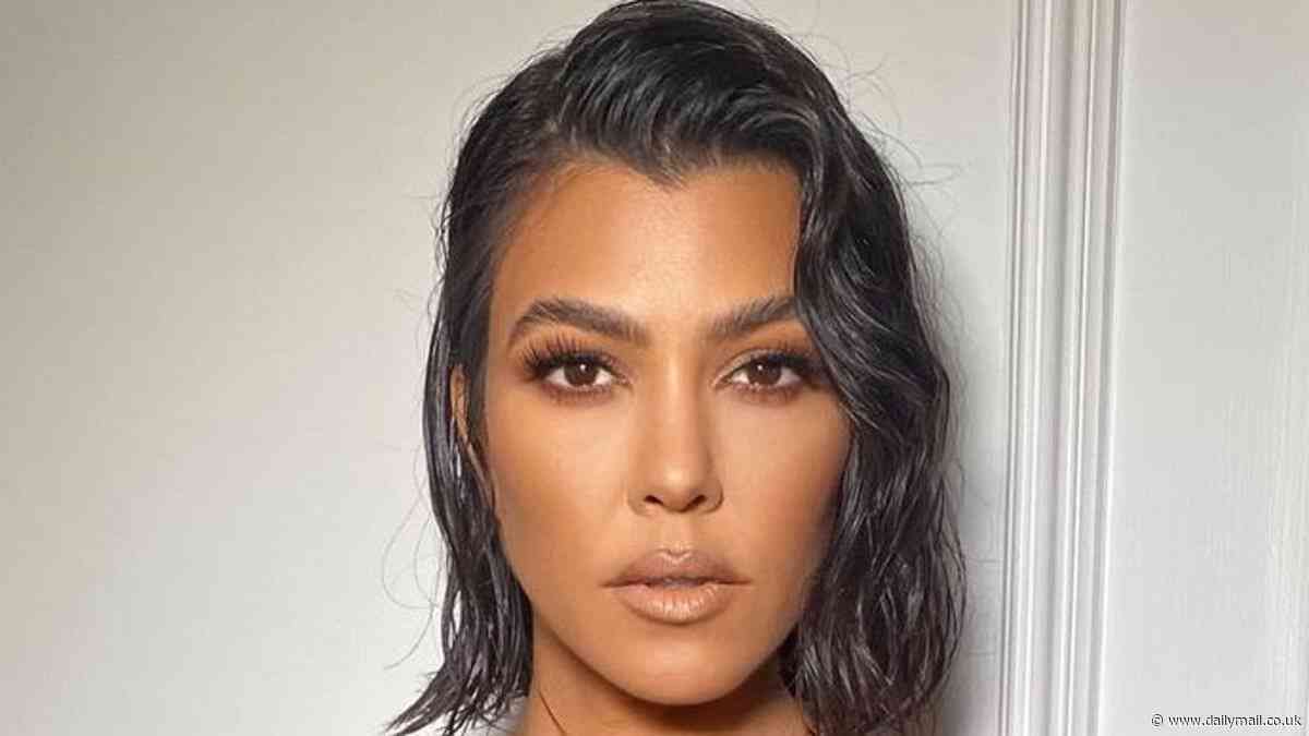 Kourtney Kardashian enjoys relaxing beach getaway with husband Travis Barker and six-month-old baby boy Rocky in sweet carousel of photos