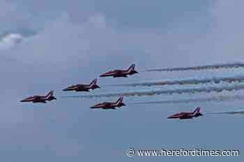Red Arrows to fly over Herefordshire today, June 1
