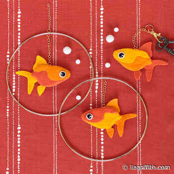 Layered Felt Goldfish