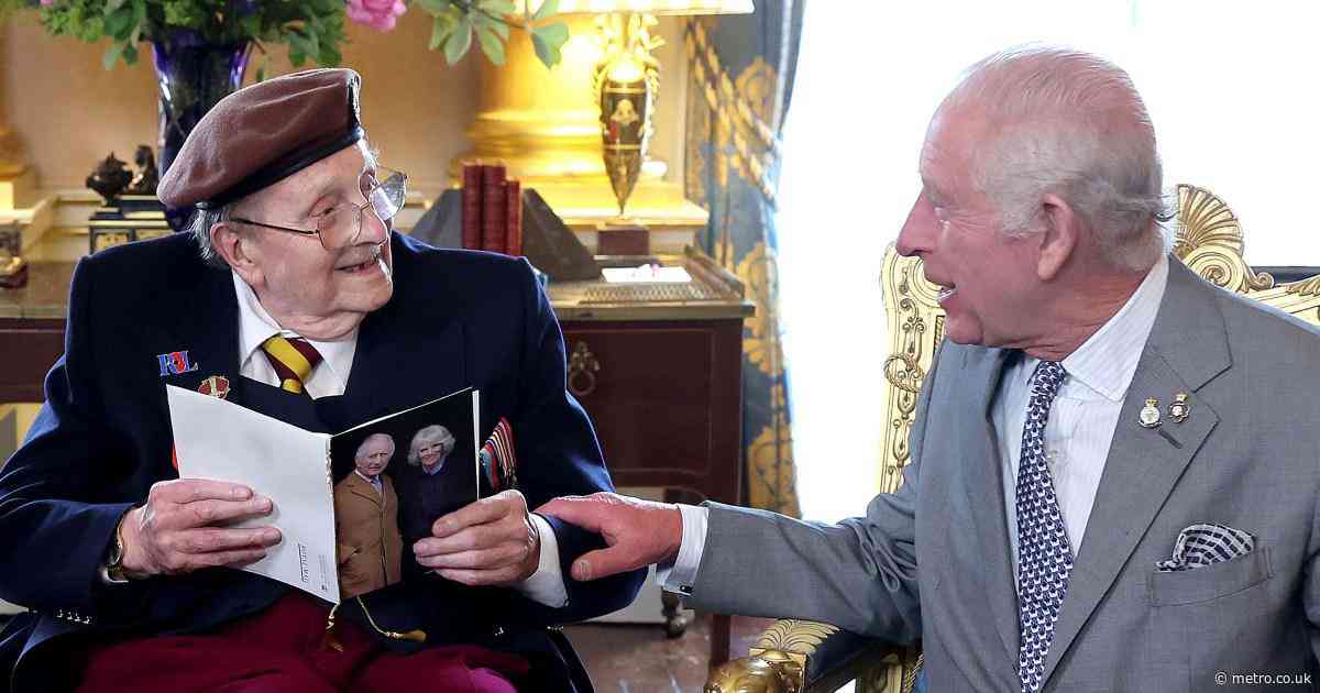D-Day veteran honoured by King with special 100th birthday card