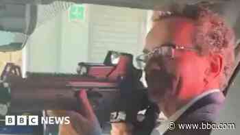 UK ambassador left post after 'pointing gun at staff'
