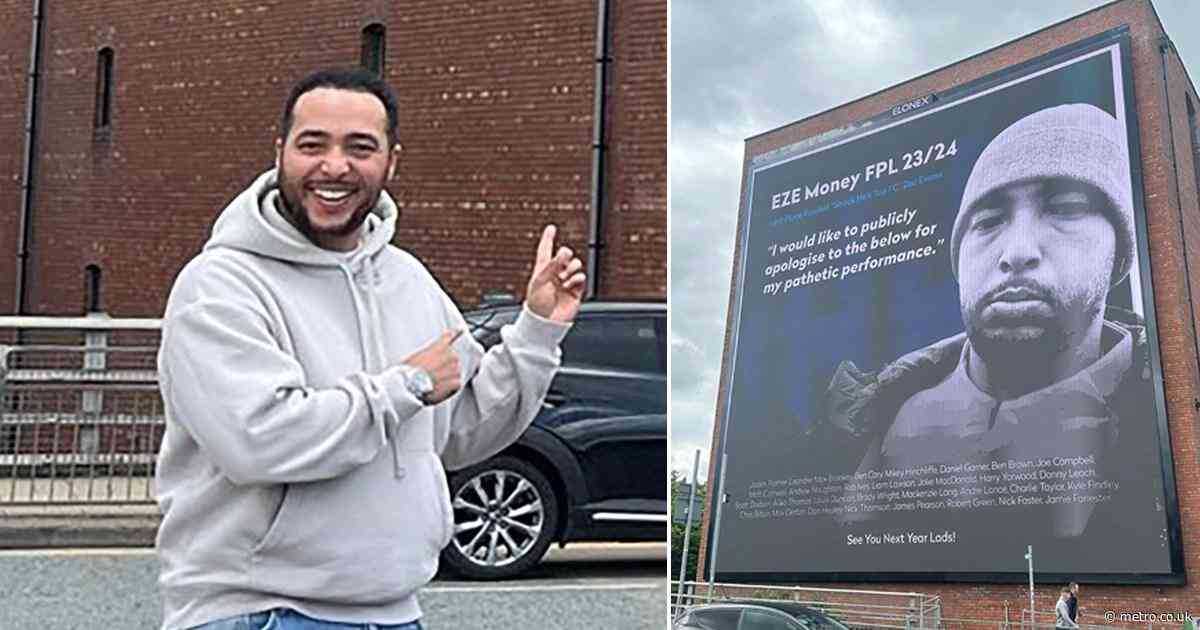 Fantasy Football player makes billboard apology after ‘catastrophic season’