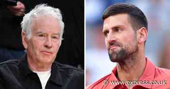 John McEnroe calls out 'laughable' Novak Djokovic theory after French Open change