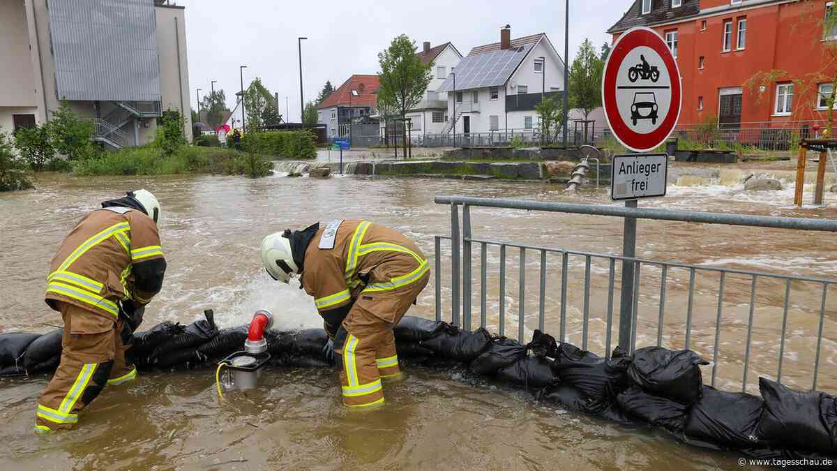 Dauerregen in Süddeutschland: Flüssen erreichen historische Pegelstände