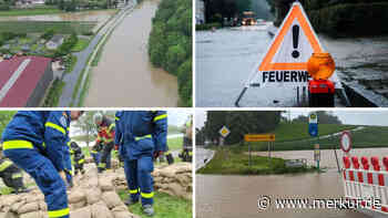 Hochwasserlage im Kreis Freising: Höchste Meldestufe 4 möglich - 400 Feuerwehrkräfte im Dauereinsatz