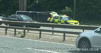 Huge M6 and M61 queues after vehicle overturns