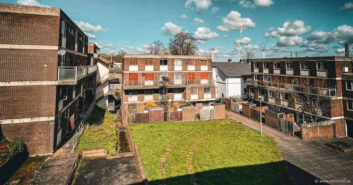 'Ghost town' London housing blocks left abandoned with kids' toys and damaged mattresses left behind