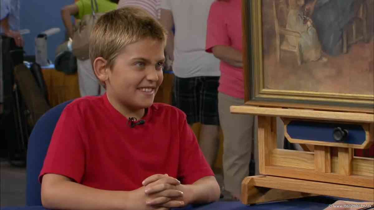 Little boy has adorable reaction after Antiques Roadshow appraiser tells him how much his $2 auction find is really worth