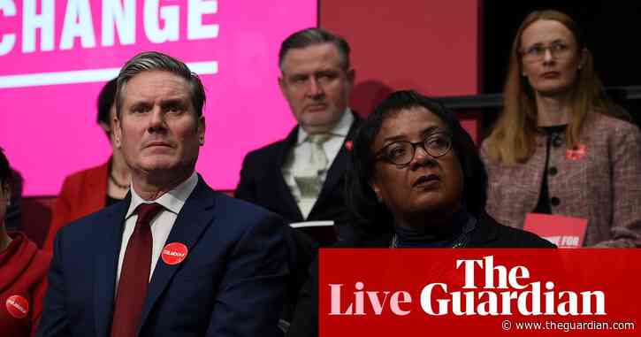 UK politics: Diane Abbott free to stand as a Labour candidate, says Starmer – as it happened