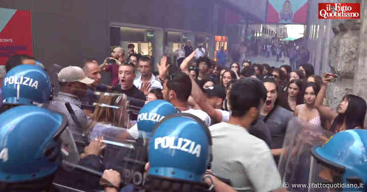 Tensione a Milano, contestatori cercano di raggiungere gazebo della Lega: respinti dalle forze dell’ordine – Video