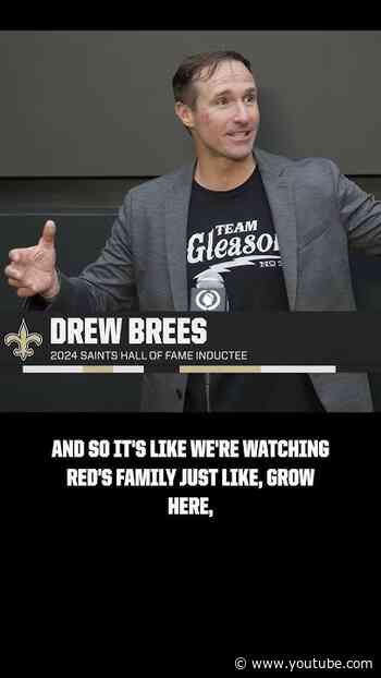 Drew Brees on Saints Fans, "Red" Family #saints #nfl #shorts