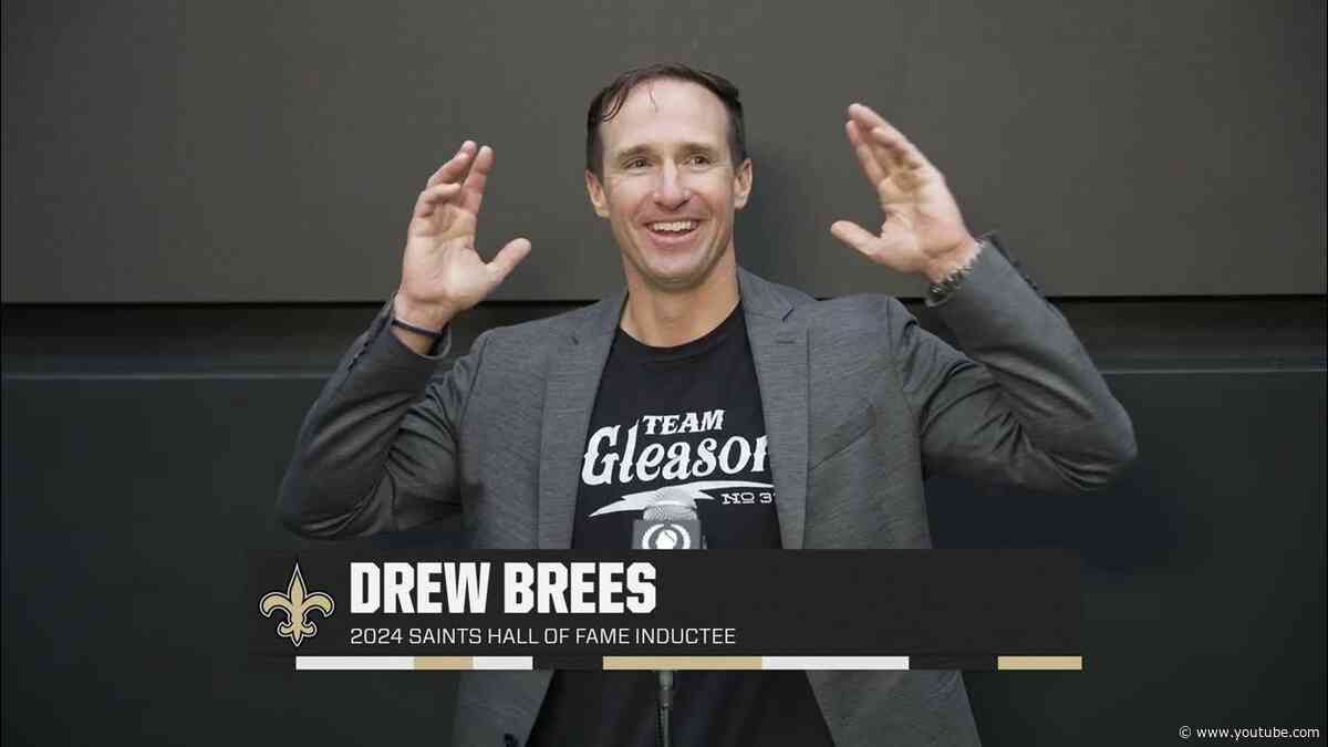 Drew Brees on Saints Hall of Fame Honor | Post-Ceremony Q&A