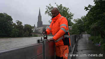 Hochwasserlage in Ulm und Neu-Ulm für Einsatzkräfte noch überschaubar - Bürgertelefon eingerichtet